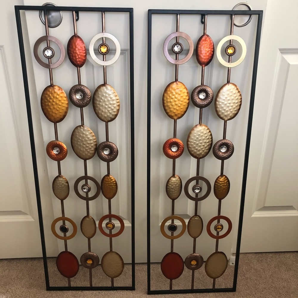 Modern metal wall Art Panel